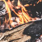 Wood Burning - burning wood on fire pit
