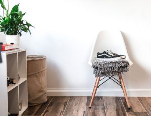 Wooden Planters - pair of black-and-white Vans low-top sneakers on top of chair