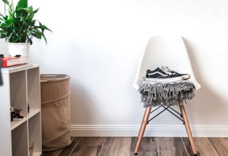Wooden Planters - pair of black-and-white Vans low-top sneakers on top of chair