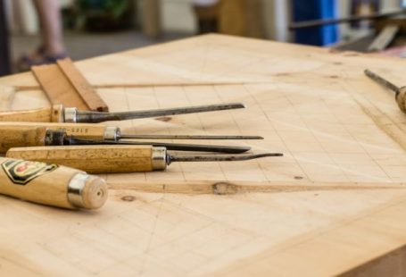 Carving Knives - hand tools on top of table