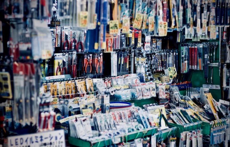 Japanese Tools - variety product inside the store